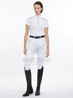 Chemise d'équitation pour femmes coupe ajustée professionnelle séchage rapide haut équestre léger pour l'équitation anglaise et le saut d'obstacles