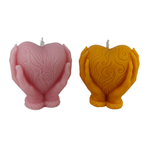 Vela Aromática con Forma de Corazón en Mano |   Vela Aromática Decorativa Romántica para Decoración del Hogar, Regalos y Ocasiones Especiales |   Sin humo, - Product Image 1
