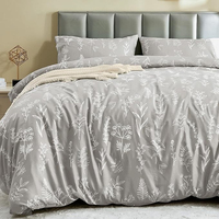 Textile de maison, tissu en coton pur imprimé sur mesure, ensemble de literie d'hôtel avec logo privé personnalisé