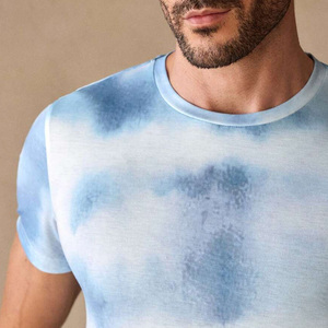 OEM tie Dye camisetas hombres transpirable verano algodón desgaste personalizado impreso con marca de etiqueta privada y opciones de diseño de logotipo - Product Image 4