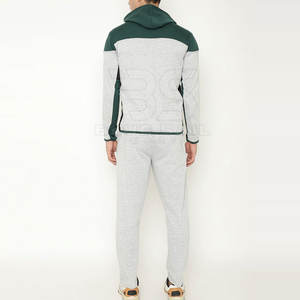 Chándal de hombre con cremallera con forro interior suave y ajuste elástico para gimnasio o días de descanso chándal de rendimiento para hombres - Product Image 4