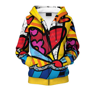 Sweats à capuche en polaire colorée pour femmes avec logo brodé sur mesure par sublimation et fermeture éclair unie - Product Image 1