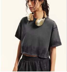 T-shirt respirant en coton pour femmes, doux et confortable, fournisseur d'impression OEM - Product Image 2