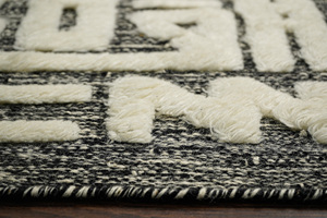 Nature's Embrace Modern Handmade Woollen <b>Rug</b> Earthy Tones Handwoven Wool <b>Boho</b> Carpet Plush Pile Height Washable Square Home - Product Image 6