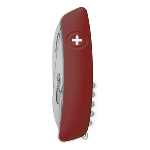 Coltello tascabile Swiza Allmatt Standard D09 R - 14 funzioni con forbici e sega, rosso scuro - Product Image 3