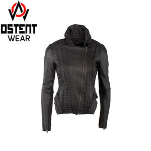 Veste en cuir en peau de mouton sur mesure pour hommes femmes nouveau design manteau d'hiver col capuche poches léger chaud Streetwear vente en gros - Product Image 3