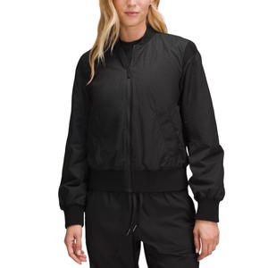 Chaqueta Bomber de Invierno Personalizada para Mujer con Mangas Acolchadas, Ribete Flexible, Cierre Frontal Seguro y Servicio de Etiqueta Privada - Product Image 1