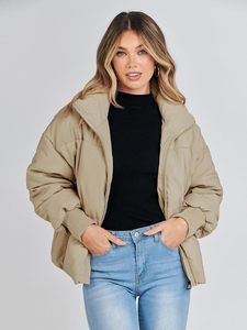 Mode décontracté femme dames doudounes bulle grande taille veste femme et veste bouffante brillante - Product Image 5