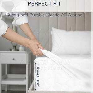 ชุดผ้าปูที่นอนไม้ไผ่รักษ์โลก เย็นสบาย ระบายความชื้น กระเป๋าผ้าปูแบบลึก นุ่ม ทนทาน ขนาดควีน/คิง - Product Image 3