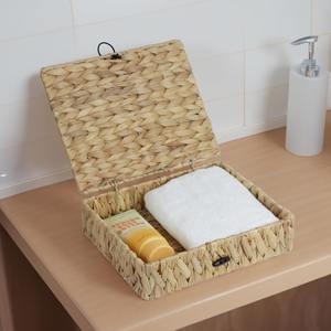 Caja de Jacinto de Agua Tejida a Mano, Caja de Almacenamiento Hecha a Mano, Ecológica, Decoración Natural para el Hogar, Venta al por Mayor desde Vietnam - Product Image 2