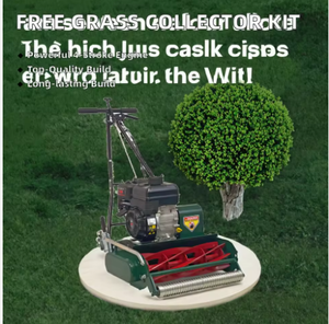 Cortacésped industrial de 4 tiempos y 6.5 HP económico con recogedor de césped libre, carrete de tambor y cilindro de alta calidad para recortadora de césped de 196 cc - Product Image 2