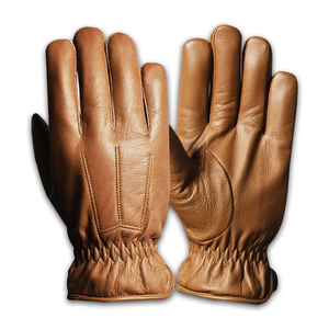 Guantes de Vestir de Piel de Oveja para Mujer, Guantes de Moda de Invierno Cálidos y Forrados de Lujo - Product Image 3