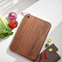 Planche à découper de qualité supérieure en bois d'acacia, épaisse, durable, polie, résistante au lave-vaisselle, personnalisée, de qualité commerciale, pour la cuisine