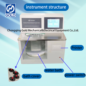 جهاز قياس لزوجة الزيت الذكي وفقًا لمعيار ASTM D445، حوض اختبار اللزوجة الحركية المكتبي، معدات اختبار لزوجة الزيت - Product Image 5