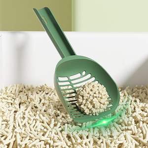 Yeni tasarım katlanabilir PP kedi kumu kepçesi derin kürek yapışmaz stoklanan katlanabilir Poops <span class=keywords><strong>Scooper</strong></span> - Product Image 3