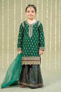 Elegante Vestido Formal Pakistaní para Niña con Camisa Lehenga Choli en Acrílico de Alta Calidad para Fiestas de Eid, Mehndi y Cumpleaños - Product Image 6