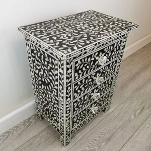 Mesa Auxiliar de Estilo Animal Moderno de Primera Calidad, Hecha a Mano con Incrustaciones de Hueso, para Sala de Estar, Dormitorio, Decoración del Hogar - Product Image 1