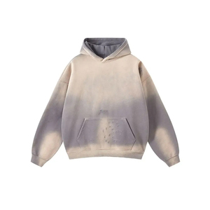 Dernier design, sweat-shirt surdimensionné délavé à l'acide, facile à laver, OEM, lourd, uni, teint en France, pour l'hiver, sweat-shirt délavé à l'acide pour homme - Product Image 1