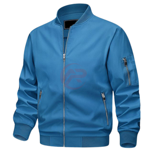 แจ็คเก็ตบอมเบอร์ผู้ชายแบบใหม่ ดีไซน์คอตั้ง แขนยาว ซิปยาว ผลิตจากไนลอน/โพลีเอสเตอร์ แห้งเร็ว ระบายอากาศได้ดี เป็นมิตรต่อสิ่งแวดล้อม - Product Image 4