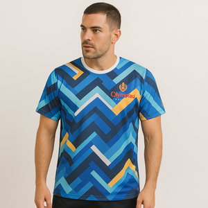 Camiseta blanca 100% poliéster personalizada al por mayor estilo de calle con diseño de sublimación gráfica frontal - Product Image 4