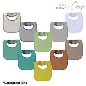 Bavoirs pour bébé unisexes en tricot de coton imperméable pour garçons et filles - Product Image 1