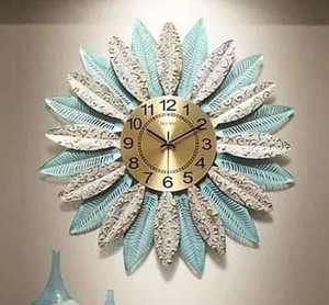 Horloge murale tournesol multicolore, élégante décoration murale pour la maison, le salon, la chambre à coucher et le salon, décoration intérieure - Product Image 1