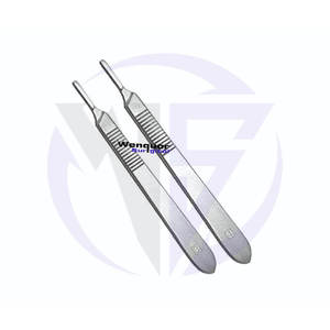 Manche de scalpel en acier inoxydable de haute qualité n° 3 et n° 4, autoclavable, lame chirurgicale réutilisable, instrument fabriqué par Wenquar - Product Image 1