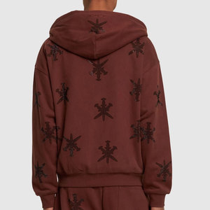 Sudadera con Capucha de Invierno 100% Algodón con Diseño Único y Cierre de Cremallera con Pedrería - Sudadera Personalizada para Hombre, Superventas - Product Image 3
