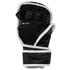 Gants MMA demi-doigt de haute qualité Logo personnalisé en cuir de vachette Protection professionnelle Séchage rapide Tailles confortables 8oz - Product Image 2
