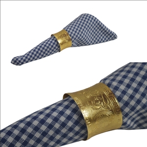 2023 nouveauté usine vente directe décoration de mariage plusieurs couleurs alliage solide métal ronds de serviette pour hôtel Restaurant décor - Product Image 2