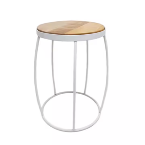 Mesa auxiliar redonda larga de aluminio, mesa elegante de estilo clásico de Color dorado y latón mate para muebles de hogar y hotel de Azora Industries - Product Image 4