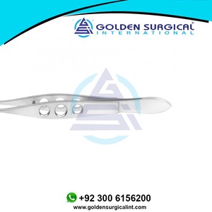 คีมเจาะกระจกตาจักษุสแตนเลสแบบแมนนวลฟันเจาะ1x1ขนาด0.1มม. เครื่องมือคุณภาพดีที่สุด - Product Image 2