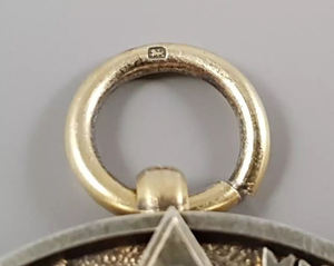 Épinglettes maçonniques personnalisées OES insignes de franc-maçonnerie épingles en émail doux en vrac argent plaqué or épinglettes pour Souvenir Ronpex - Product Image 5