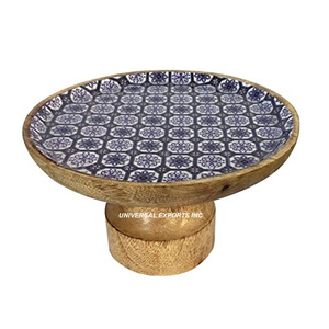 Support à gâteau fantaisie en bois Support à chocolat fait main d'excellente qualité Nouveau support à gâteau élégant classique - Product Image 4