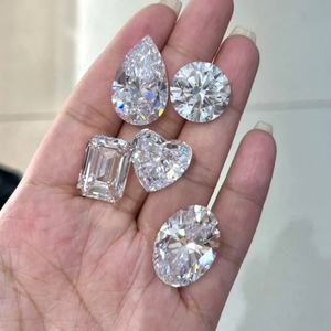 ANSTER customed Fine Jewelry VVS DEF taglio smeraldo da 10,47 ct anello di diamanti coltivato da laboratorio con certificati di gigi oro anello di fidanzamento - Product Image 5