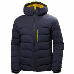Veste matelassée décontractée pour homme en nylon/polyester respirant et écologique avec logo personnalisable, épaisseur standard, col montant, hiver, OEM - Product Image 2