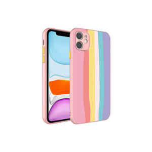 Étui en silicone liquide antichoc SNEL X-Cam Series pour iPhone 11 11 Pro 7 Plus XR - Housse de protection de l'appareil photo colorée - Product Image 1