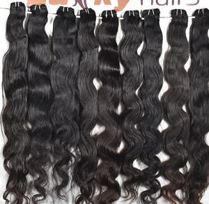 Prix de gros 100% paquets de cheveux humains bruts vendeurs de cheveux indiens extensions de cheveux humains bruts non transformés - Product Image 2