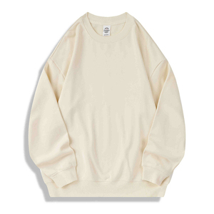เสื้อสเวตเตอร์คอกลมคอกลมผ้าฝ้ายโอเวอร์ไซส์ใส่ได้ทั้งชายและหญิงดีไซน์เปิดไหล่ตกออกแบบได้ตามต้องการสำหรับฤดูหนาว - Product Image 5