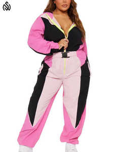 Conjuntos de ropa deportiva cortavientos para mujer de nuevo diseño 2025, venta al por mayor, logotipo impreso de alta calidad para invierno - Product Image 4