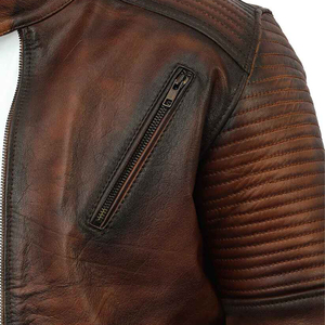 แจ็กเก็ตมอเตอร์ไซค์หนังวัวแท้สำหรับผู้ชายเสื้อแจ็กเก็ตมอเตอร์ไซด์ระบายอากาศได้ดีนุ่มใส่สบายดีไซน์2025ตามต้องการสำหรับฤดูหนาว - Product Image 6