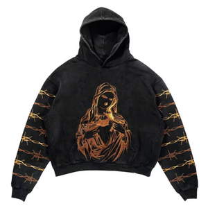 Vente en gros OEM ODM Poids lourd 100% coton Haute qualité Vintage Unisexe LOGO personnalisé Boxy Fit Sweat à capuche zippé pour hommes - Product Image 4