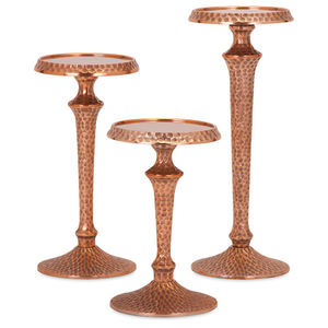 เชิงเทียนแบบยืนบนพื้นสีทองแบบโบราณเชิงเทียนตกแต่งทำด้วยมือสำหรับวางตรงกลางโต๊ะงานแต่งงาน - Product Image 6