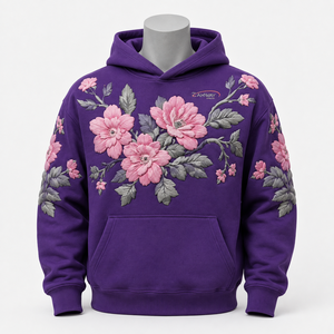 Sweat à capuche imprimé pour homme, coupe classique, toucher doux, motifs texturés, style streetwear, pour événements décontractés et usage quotidien, écologique - Product Image 1