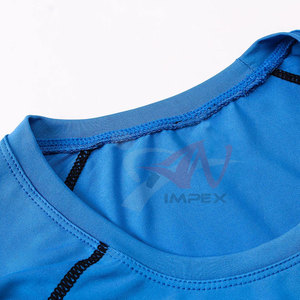 Vêtements de sport à manches courtes Rash Guard en tissu extensible pour le fitness et la natation - Product Image 3