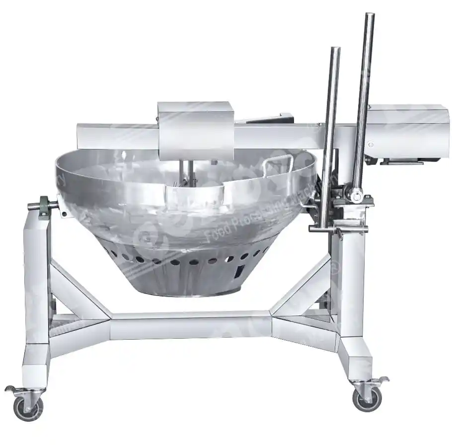 Ticari Halwa yapma makinesi şurup kazan domates sosu yapma makinesi SS karıştırıcı su ısıtıcısı Besan karıştırma makinesi macun su ısıtıcısı