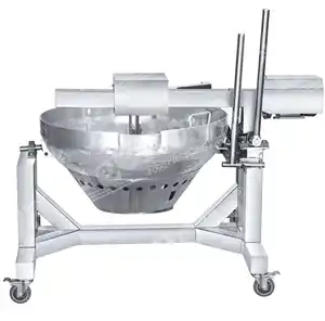 Ticari Halwa yapma makinesi şurup kazan domates sosu yapma makinesi SS karıştırıcı su ısıtıcısı Besan karıştırma makinesi macun su ısıtıcısı
