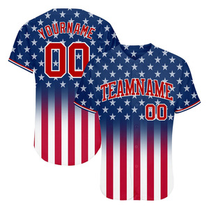 Camisetas de béisbol abotonadas personalizadas Unisex estilo callejero sublimado liso a rayas camiseta de béisbol cosido Logo nombre ropa de Softbol - Product Image 1