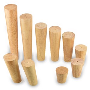 Pieds de meubles en bois jambes de canapé en bois droites inclinées pieds Table basse lit armoire remplacement fabrication à partir du vietnam - Product Image 1