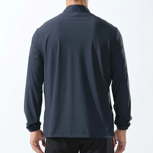 Abrigo reflectante transpirable con logotipo personalizado para correr en el gimnasio, chaqueta para correr con soporte para primavera y verano, secado rápido, elasticidad fina para exteriores - Product Image 2